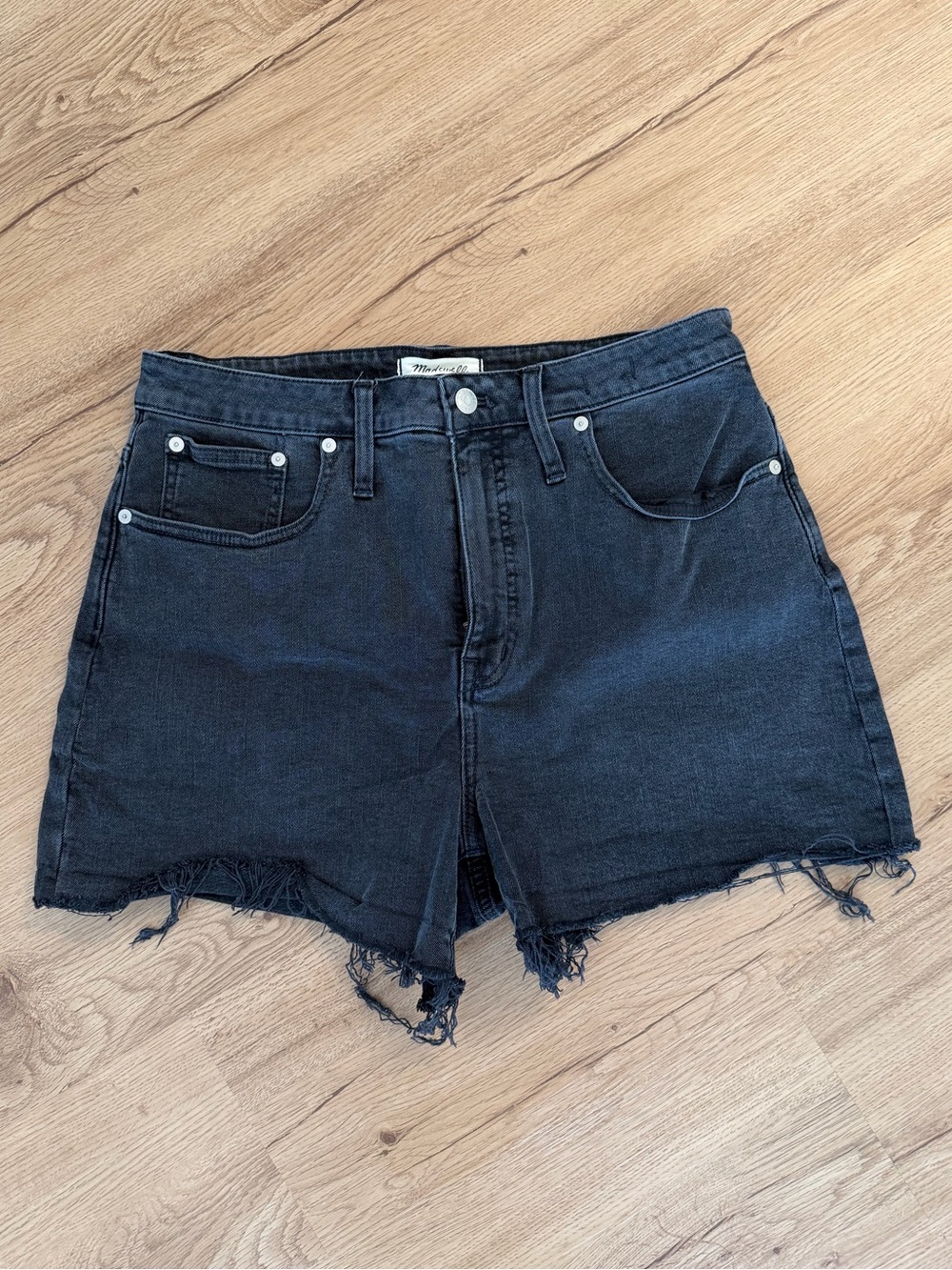 Madewell Curvy High-Rise Denim Shorts